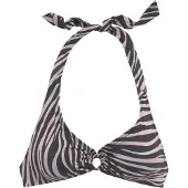 LASCANA Top de bikini gris / negro