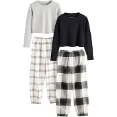 Next Pijama gris / negro / blanco