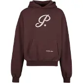 Prohibited Sudadera 'Brixton' marrón / blanco