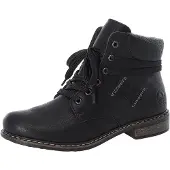 Rieker Botines con cordones negro