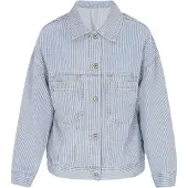 Mymo Chaqueta de entretiempo azul denim / blanco