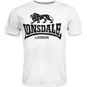 Lonsdale Camiseta negro / blanco