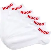 HUGO Calcetines rojo / blanco