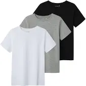 TWO SOON Camiseta gris / negro / blanco