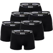 BOSS Calzoncillo boxer negro / blanco