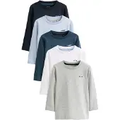 Next Camiseta navy / azul claro / azul oscuro / gris / blanco