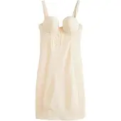 Next Vestido de corpiño piel
