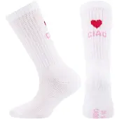 Ewers Calcetines 'Ciao Amore' rosa / rojo / blanco