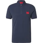 HUGO BOSS Camiseta 'Dereso' azul noche / rojo