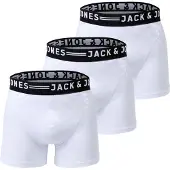 Jack & Jones Calzoncillo boxer 'Sense' negro / blanco