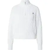 Ralph Lauren para mujer. 211963467001 Jersey de algodón en punto de ochos blanco (L), Casual, outlet 2026.