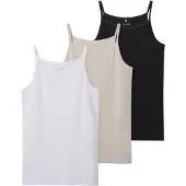 TWO SOON Top piel / negro / blanco
