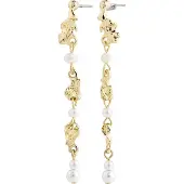 Pilgrim Pendientes oro / blanco