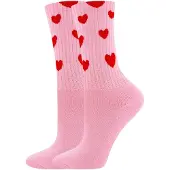 Ewers Calcetines 'Hearts' rosa / rojo violáceo