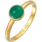 Elli PREMIUM Anillo oro / esmeralda