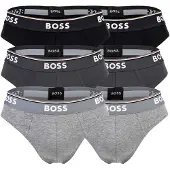BOSS Braga gris / gris oscuro / blanco