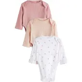 Next Pijama entero/body piel / rosa / blanco