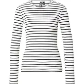 Pieces Camiseta 'PCRUKA' negro / blanco