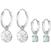 Elli Conjunto de joyería plata / transparente