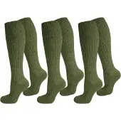 Normani Calcetines hasta la rodilla 'ARMY' oliva