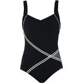 Sunflair Traje de baño negro / blanco
