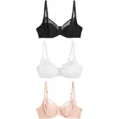 Next Sujetador beige / negro / blanco