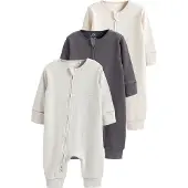 Next Pijama beige / gris / gris oscuro