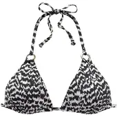 LASCANA Top de bikini negro / blanco