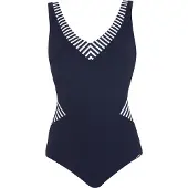 Sunflair Traje de baño azul oscuro / blanco