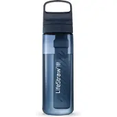 LifeStraw Go Aegean Sea GO-650ML-SEA BPA-Free Plastic, botella de agua con filtro de 2 fases, 650 ml