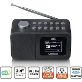 Lenco Radio Despertador Cr-625bk