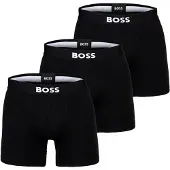 BOSS Calzoncillo boxer negro / blanco
