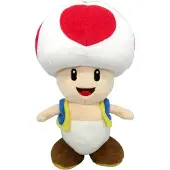 Nintendo Merchandising Super Mario Peluche Rojo Toad 20 Cm