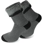 Polar Husky Calcetines 'Extrem Hot' gris / negro