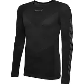 Hummel Camiseta térmica 'First' gris / negro