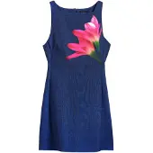 Desigual , Vestido mini efecto denim, Poliester, Azul, XL