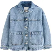 Next Chaqueta de entretiempo azul claro