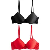 Next Sujetador rojo / negro