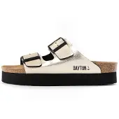Bayton Zapatos abiertos 'Japet' oro / negro
