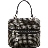 NAEMI Bolso de mano negro / plata
