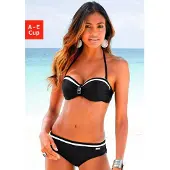 LASCANA Bikini negro / blanco