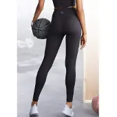 LASCANA Pantalón deportivo negro / blanco