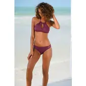 LASCANA Braga de bikini 'Kati' berenjena