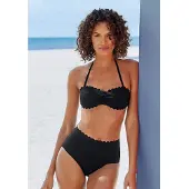LASCANA Braga de bikini 'Scallop' negro