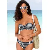 Venice beach Top de bikini negro / blanco