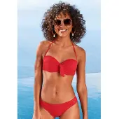 LASCANA Top de bikini rojo