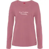 s.Oliver Camiseta para dormir lila claro / blanco