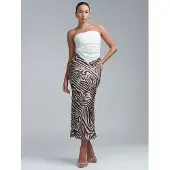 BWLDR Falda 'Alisa' marrón / rojo / blanco