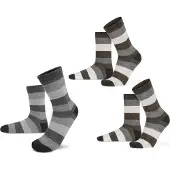 Normani Calcetines ecru / marrón / gris / negro