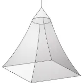 Basic Nature - Moskitonetz Klassik Baldachin Mesh 850 - Mosquitera blanco